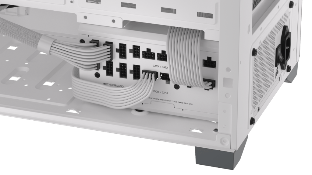 CORSAIR Expands Side-Mounted Connection PSU Family with New White RMx SHIFT RMx SHIFT White PSU